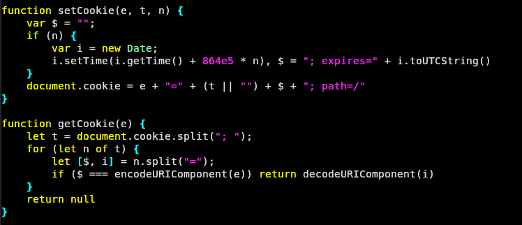 Cookie Functions
