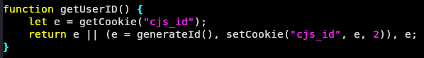 getUserID function