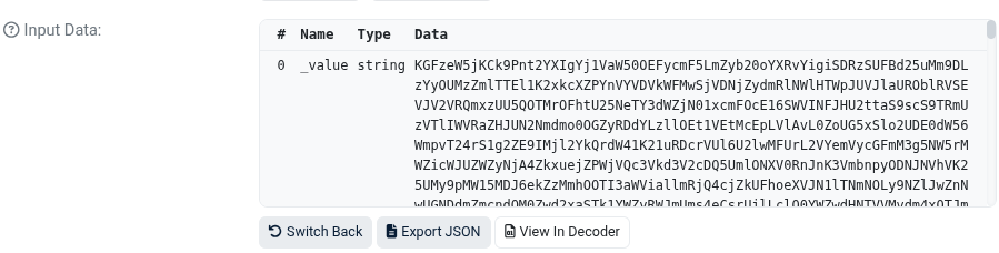 macOS Contract Input Data