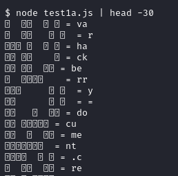 test1a javascript output