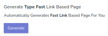 Generate type fast